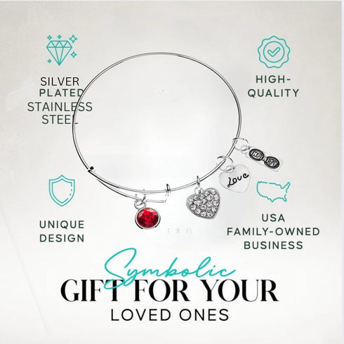 Birthstone Charm Bracelet & Bangle - Women's Jewelry...