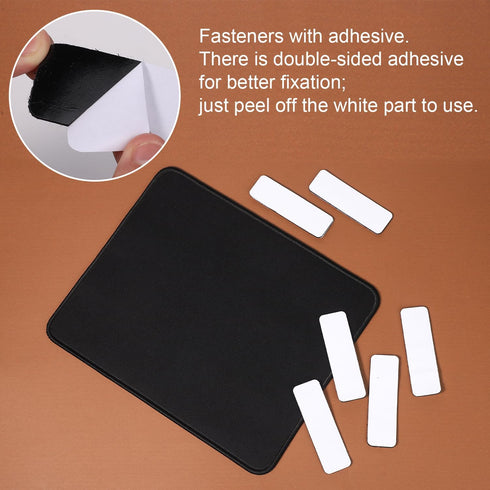 Sewing Machine Foot Pedal Pad 10.23 x 8.26 Inch, with 6pcs Adhesive Fasteners Black Sewing Machine Foot Mat Anti-Slip Rubber Sewing Machine Floor ...