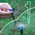 Drip Irrigation Emitters with Adjustable 360 Degree Water Flow Drippers Sprayer for 1/4 inch Tubing, Garden Drippers Sprayer Perfect for House Gar...