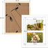 Golden State Art, 8x10 White Photo Wood Collage Frame with Tempered Glass and White Mat Displays (2) 4x6 Pictures...