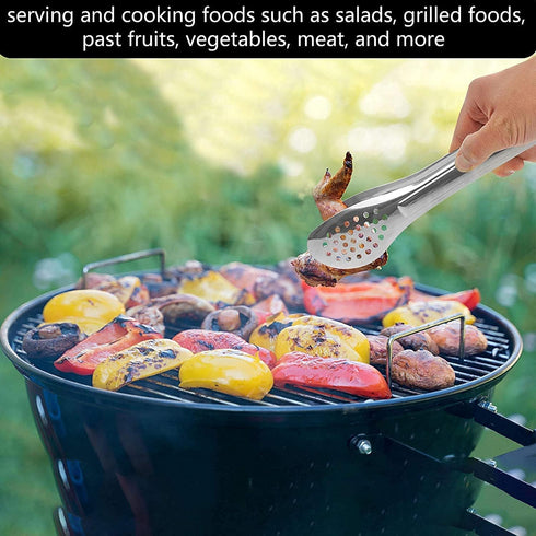 6 Pack Buffet Tongs,Stainless Steel Serving Tongs Serving Utensils 7Inch...