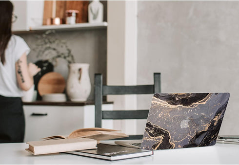 Watbro Compatible with MacBook Air 13 Inch Laptop Case 2020 2019 2018 Release A2337 M1/A2179/A1932,Colorful Marble Case with Keyboard Cover Skin f...