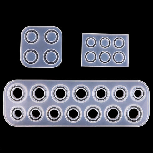 Bright Creations Silicone Making Kit for Resin Rings, DIY Jewelry (3 Pieces)...