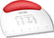 1 pcs Dough Pastry Scraper Chopper/Stainless Steel Dough Scraper Cutter with Ergonomic Rubber Non-Slip Grip/Dough Scraper Cutter/Pro Pastry Pizza ...