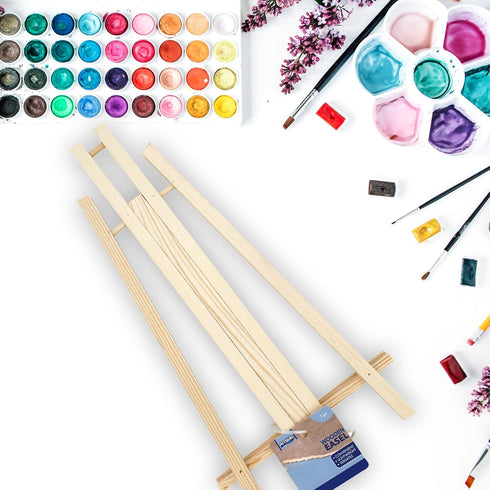 ArtSkills Wooden Easel Stand for Painting, 15" Tabletop Easel Stand for Kids & Adults, Portable Small Easel for Arts & Crafts, Paint and Sip Parti...