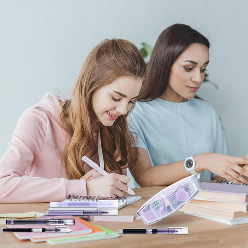 Mini Office Supply Kit Includes Stapler Tape Dispenser Staple Remover Paper Clips Scissor Staples Pen Sharpener Note Small Telescopic Knife for Of...