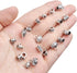 100g (120-220pcs) Tibetan Silver Bail Beads Jewelry Connector Bails Beads for Necklace Bracelet Jewelry Making,6 Styles...