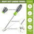 WORKPRO 11.5" Dandelion Weeder Puller Tool with Soft Handle, Polished Stainless Steel Garden Weed Remover Tool, Two-Pronged Fork Weeder Tool for L...