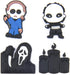 UNN Pack of Halloween Skull Shoe Charms Horrible Movie Shoes Decorations for Party Favor...