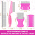 5 Pieces Dog Flea Comb Pets Grooming Comb Kit for Small Dogs Puppies Stainless Steel Teeth Dog Comb Tear Stain Remover Comb 2-in-1 Dog Combs with ...