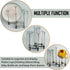 2 Pcs Cup Drying Racks Set, Retractable Drinking Glass & Baby Bottle Drainer Stand, PP Material Mug Draining Organizer, Kitchen Countertop Dishes ...