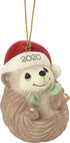 Precious Moments 201009 Sending Hedge Hugs 2020 Dated Animal Bisque Porcelain Ornament...