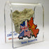 Original Piece of the Berlin Wall - Authentic Souvenir from the Real Wall in Germany Mounted in Acrylic Display (Small (2"X2"), Divided City)...