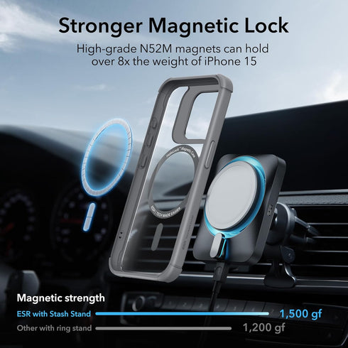 ESR for iPhone 15 Pro Max Case, Full-Body Shockproof MagSafe Case, Military-Grade Protection, Magnetic Phone Case for iPhone 15 Pro Max, 2-Part To...