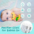 Babygoal Neutral Grey Pacifier Clips, 6 Pack Binky Paci Holder Clip and Leash for Babies Boys and Girls Fits for Most Pacifier, Binkie Styles & Ba...
