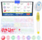 Glarks 282Pcs 8 Color 8mm Acrylic Crystal Beads with Elastic String and Scissors Kit, Handcrafted Round Spacer Beads Crackle Glass Beads for Brace...