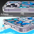 LUHOURI for iPhone 15 Pro Max Case with Screen Protector - Crystal Clear Cover - Fashionable Designs for Women and Girls -Slim Fit Shockproof Prot...