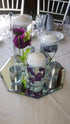 Floral Supply Online - 9" Tall x 3.5" Wide Cylinder Glass Vase and Flower Guide Booklet - for Weddings, Events, Decorating, Arrangements, Flowers,...