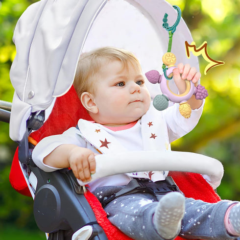 GJZZ Baby Teething Toys 6-12 Months, Montessori Sensory Toys, Baby Bath Toys, Fruit Baby Teether Toys, Toddlers Toys 0-3 6-12 Months, for Infants ...