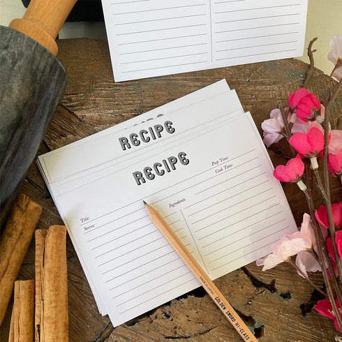 Recipe Cards - 100 White 4x6 Cards For Recipes, Blank Recipe Postcards Set. 14pt Postcard Paper Cardstock, Bulk Recipe Card Pack....