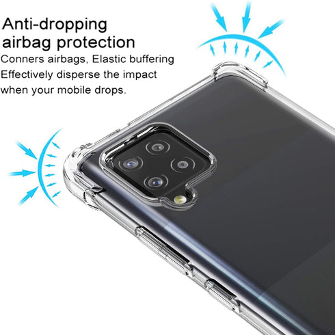 Osophter for Galaxy A42 5G Case Galaxy M42 5G Case Clear Transparent Reinforced Corners TPU Shock-Absorption Flexible Cell Phone Cover for Samsung...