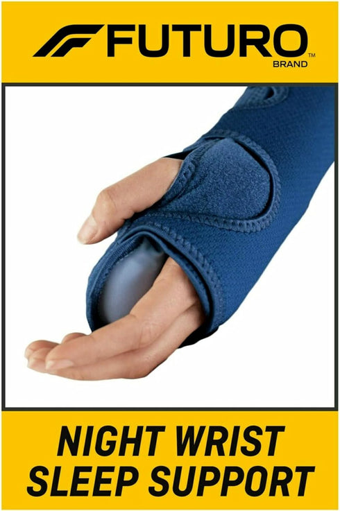 FUTURO Night Wrist Support, Left or Right, Adjustable, Helps Provide Nighttime Relief of Carpel Tunnel Symptoms, Made of Breathable Material, Easy...