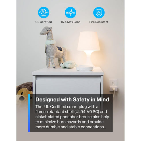 TP-Link Tapo Smart Plug Mini 15A, Smart Home Wi-Fi Plug, Super Easy Setup, Compatible with Alexa & Google Home, No Hub Required, UL Certified, 2.4...