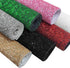 Solid Color Chunky Glitter Faux Leather Roll 12 x 53 Inch Sparkle Synthetic Sewing Fabric for Hair Bows Jewlery Making DIY Accessories (Dark Green...