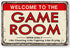 Video Game Room Accessories and Decor Retro Arcade Tin Signs Billiard Theater Powder Room Wall Decor Home Gaming Art Poster Gamer Decorations 8×12...