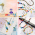 560 Pcs Briollete Crystal Glass Beads for Jewelry Making, Faceted Rondelle Crystal Beads with Box,Crystal Spacer Beads for DIY Craft Bracelets Cha...