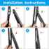 X AUTOHAUX Rear Windshield Wiper Blade Arm Set for Toyota Prius Hatchback 03-09...