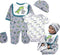 Reborn Baby Doll Clothes Boy 22 inch Accesories Outfits 5 Piece Set for 20-22 inch Reborns Doll Newborn Baby Boy Doll Clothing...