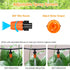 Drip Irrigation Fittings Kit for 1/4" Tubing, 260 Pcs Drip Line Connectors for Drip Systems - 10 Nozzles,10 Nozzle Tees,25 Single barbs,25 4-way C...