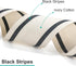 CT CRAFT LLC Ivory Cotton Black Stripes Ribbon 5/8" x 10 Yards for Home Décor Gift Present Wrapping DIY Crafts Birthday Wedding Bouquet Christmas...
