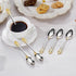 KEAWELL Luxurious 5.1-Inch Espresso Spoons Set - 6 Pieces - Mini Coffee Spoon, 18/10 Stainless Steel - Gorgeous Design with Exceptional Mirror Pol...