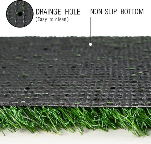 XLX TURF Artificial Grass Table Runner 12 x 36 Inches - Green Fake Grass Turf Table Runner for Golf Football Party Decorations Summer Wedding Tabl...
