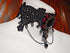 Queen of Spades Wide lace Black Burgundy Bronze Choker Gothic Victorian Necklace XS Collar...