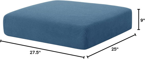 Hokway Stretch Couch Cushion Slipcovers Reversible Cushion Protector Slipcovers Sofa Cushion Protector Covers(Denim Blue, Small)...