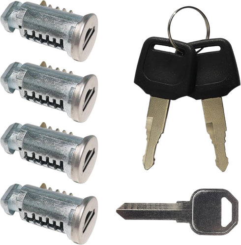4 Pack Lock Cores Compatible with Thule Roof Racks Components, includes 4 Cores, 2 Keys and A Control Key (4 Pack)...