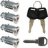 4 Pack Lock Cores Compatible with Thule Roof Racks Components, includes 4 Cores, 2 Keys and A Control Key (4 Pack)...