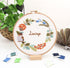 Embroidery Starter Kit with Pattern and Instructions for Beginners, Cross Stitch Set, Wooden Embroidery Hoops, Needles, and Color...
