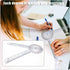 Goniometer 12 inch, Transparent Orthopedic Angle Ruler Plastic Goniometer, 360 Degree Clear Protractor Physical Therapy for Body Measuring Tape Go...