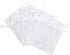 Ankirol 100pcs Sheer Organza Favor Bags 5x7'' For Wedding Gift Bags Samples Display Drawstring Pouches (white)...