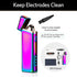 Electric Arc Windproof Plasma Lighter - USB Rechargeable, Upgraded Battery Indicator - Multichrome...