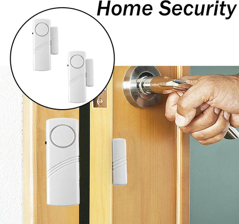 2 Pack Wireless Door Window Alarm, Magnetic Burglar Alert Sensor, Loud Door Alarms for Kids Safety, DIY for Home Security, Office Protection,Shopp...