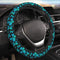 Butterfly Turquoise Green Steering Wheel Cover for Women Men Girls Car Accessories Decor Anti-Slip Neoprene Auto Steering Wheel Covers Protector U...