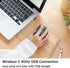 ELECOM Wireless Mouse Ergonomic shape, 2.4Ghz with Receiver, Silent Click, 20-Month Battery Life, 2000DPI, 3 buttons, Optical Sensor, Compatible w...