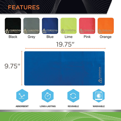 Cordova MT100 Coldsnap Multi-Tube, Blue Moisture Wicking & Cooling Stretch Fabric, UPF 50+...