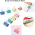 Small Binder Clips 1 inch Length, Colorful, for Office (64 Pcs)...