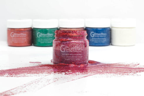 Angelus Flexible Glittercoat Glitter Paint, Tuxedo Black...